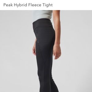 Athleta Peak Hybrid Fleece Tight Leggings